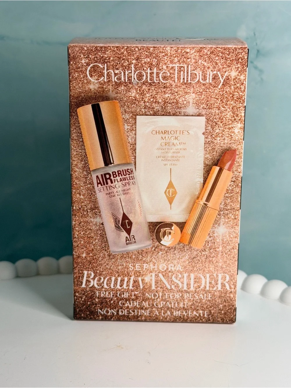 Charlotte Tilbury Setting Spray & Pillow Talk Matte Revolution Lipstick Duo